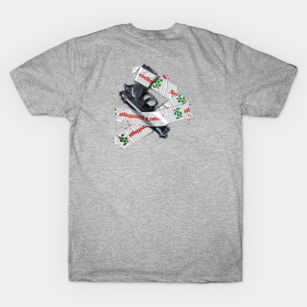 Die Hard – Gift Wrapped Gun by GraphicGibbon